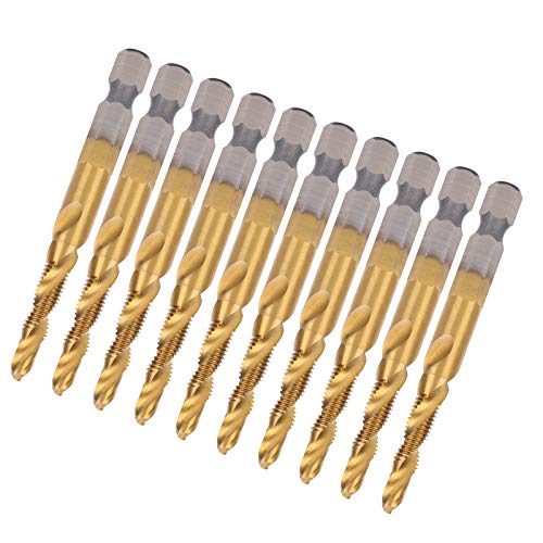 10pcs Tippen Sie auf Bohrer -Bits HSS 6. Hex Shank Ti Coated Composite M5 Hardware -Handwerkzeuge Tippen 10pcs Tippen Sie auf Bohrer -Bits HSS 6. Hex Shank Ti Coated Composite M5 Hardware -Handwerkzeuge Tippen von CFTGIW