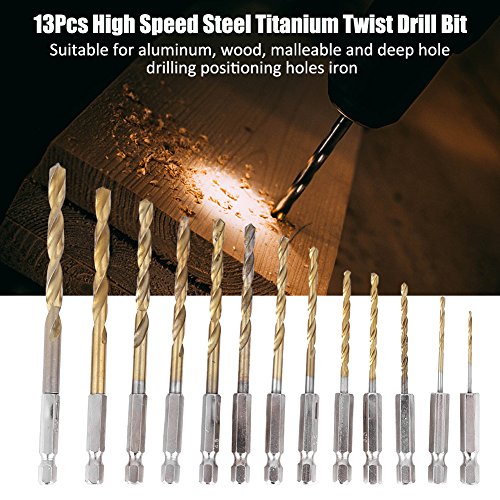 13pcs 1,5-6,5 Mm Hochgeschwindigkeits-Stahlbeschichtungsbohrbits mit Hexagonalem Griff Ith Hexagonal Griff Drill Bit HSS Drill HSS Bit Set Set 13pcs 1,5-6,5 Mm Hochgeschwindigkeits-Stahlbeschichtungsbohrbits mit Hexagonalem Griff Ith Hexagonal Griff Drill Bit HSS Drill HSS Bit Set Set von CFTGIW