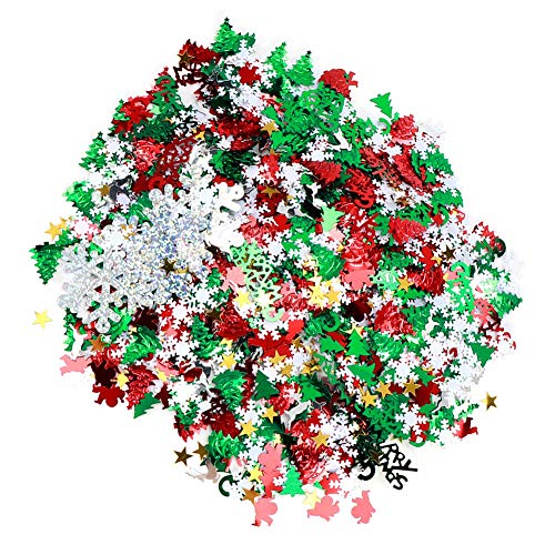 2 Tüten Weihnachtsschneeflocken in Hirschform, Konfetti, Geschenke, Festliche Party-Dekoration, Zubehör, Sicher, Hygienisch, Zum Spielen, Zum Basteln. Sei KonfettiWeihnachten von CFTGIW