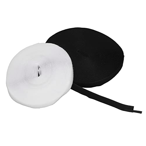 2pcs Haken und Klebeband 25m Länge Schwarz weiß 2,5 Cm Breit Weicher Nylon DIY Schneiden Selbstkleber Haken und Schleifen Hasivhaken Loop - TapeHook Stripsadhäsive 2pcs Haken und Klebeband 25m Länge Schwarz weiß 2,5 Cm Breit Weicher Nylon DIY Schneiden Selbstkleber Haken und Schleifen Hasivhaken Loop - TapeHook Stripsadhäsive von CFTGIW