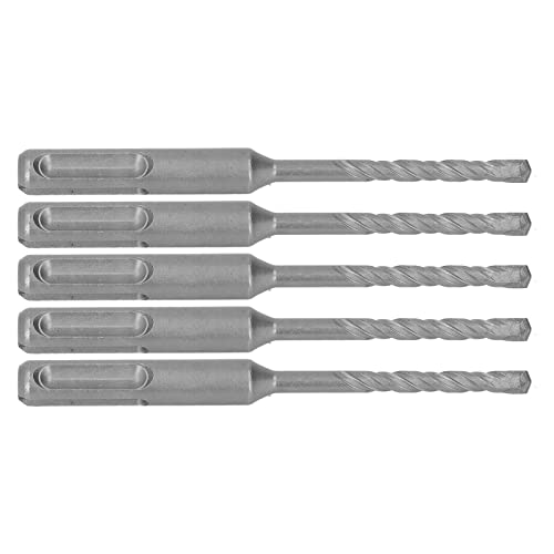 5pcs Hammerbohrer Bit Zementiertes Carbidspitze Spirale 2 Flöten -Aufprallbohrmaschine für B S 110 Mm 4 Mm/0,16 Zoll Offener Durchmesser Bohrkit 5 Robuste Bit (5 mm) von CFTGIW