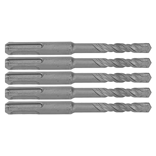 5pcs Hammerbohrer Bit Zementiertes Carbidspitze Spirale 2 Flöten -Aufprallbohrmaschine für B S 110 Mm 4 Mm/0,16 Zoll Offener Durchmesser Bohrkit 5 Robuste Bit (8 mm) von CFTGIW