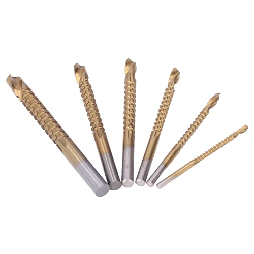 6pcs Holzbearbeitung Gezackter Bohrer Bit Hochgeschwindigkeit Stahlbohrer für Weiche Material 6pcs Holzbearbeitung Gezackter Bohrer Bit Hochgeschwindigkeit Stahlbohrer für Weiche Material von CFTGIW