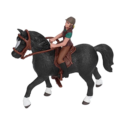 CFTGIW Pferd Rodeo Figur Kind Simuliert Bauernhof Pferd Modell Spielzeug Geburtstagsgeschenk Ornament Die Reiterfigur Ist Nicht Unterhaltsam, Sondern Auch lehrreich. Kann Pferd Rodeo von CFTGIW