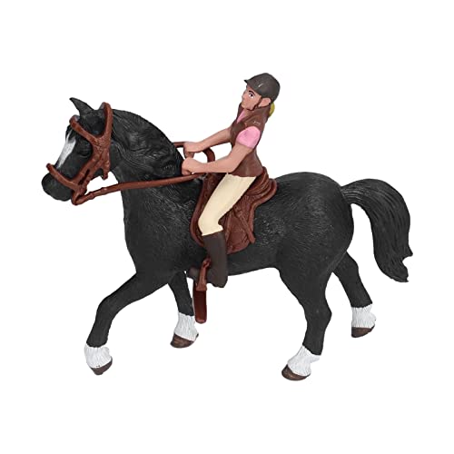 CFTGIW Pferd Rodeo Figur Kind Simuliert Bauernhof Pferd Modell Spielzeug Geburtstagsgeschenk Ornament Die Reiterfigur Ist Nicht Unterhaltsam, Sondern Auch lehrreich. Kann Pferd Rodeo von CFTGIW