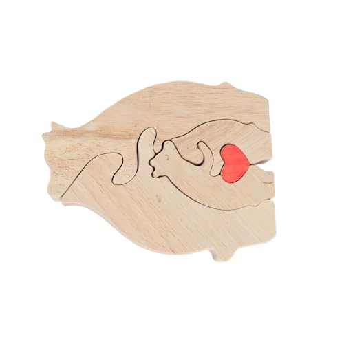 Familienpuzzle mit Bären aus Holz, 4 Süße Bären, Exquisites, Personalisiertes Kunstpuzzle aus Holz für Familie, Mutter, Weihnachtsbären-Familienpuzzle, Familienpuzzle mit Bären von CFTGIW