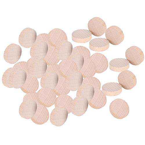 Holzscheibeneunfinierte Buche Unvollendete Holzscheibe DIY Crafts Round Wood Discs Chip Accessoire 100pcs X 3 Bags2 Cm Spielstifte oder Andere Hölzer Holzscheibe Holzscheibenround Holz (1cm) (2cm) von CFTGIW