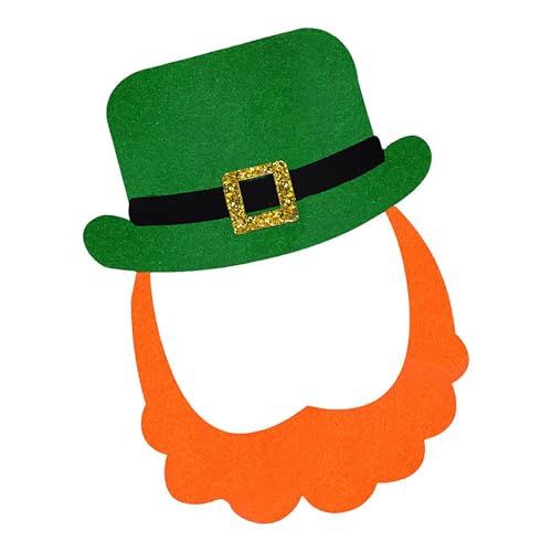 CGACCSD Koboldhut-Papierausschnitte, St. Patricks Day-Ausschnitte | Dekorations-Requisiten für irische Feiertage,Fotopapier-Dekoration zum St. Patricks Day für irische Partys, und Familienfeiern von CGACCSD