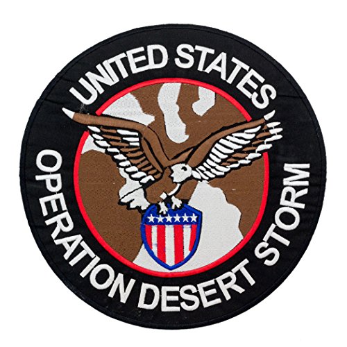 US Operation Desert Strom Round CGI Center Back Patch für Biker Weste von CGI