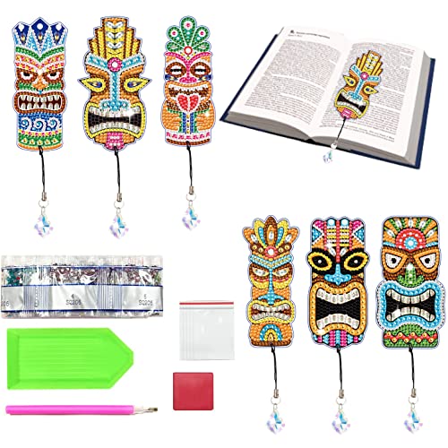 Diamond Painting Lesezeichen Set 5D Diamant Malerei Perlen Lesezeichen mit Kristall Daiments Painting Bookmark für Kinder Erwachsene Mädchen Anfänger DIY Handwerk Geschenke für Schüler Lehrer von CGLRybO