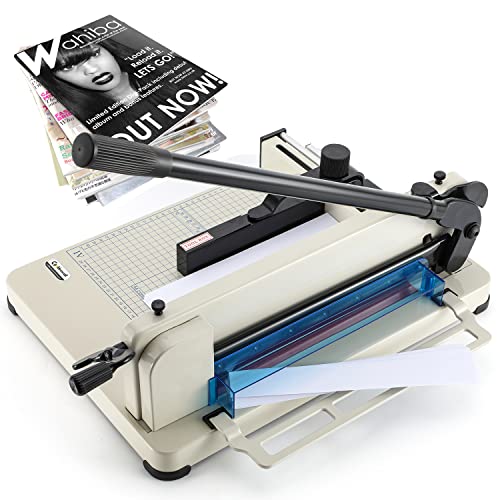 CGOLDENWALL Papierschneider, Industrie-Guillotine, 0,02 mm Schnittgenauigkeit, 400 Blatt - 4 cm Maximale Schnittdicke, Geeignet für Büro, Produktion, für Leder und Stoff von CGOLDENWALL