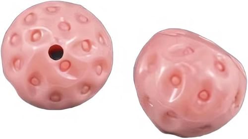 10/11 mm rosa Erdbeerglöckchen Harz Korallenperlen Anhänger Abstandsperlen zur Schmuckherstellung Perlen-(Erdbeere) 11mm-10Stück von CGRYREH