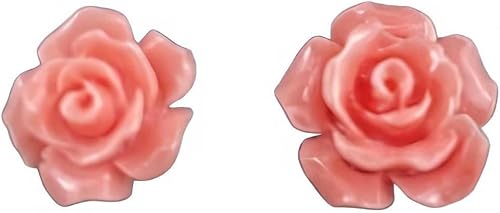 10/11 mm rosa Erdbeerglöckchen Harz Korallenperlen Anhänger Abstandsperlen zur Schmuckherstellung Perlen-Kamelienblüte 10 mm-10 Stück von CGRYREH