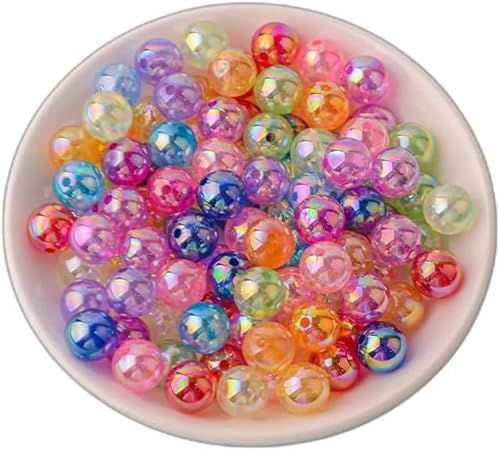 500/900/1600/3600/4500 Stück 4–12 mm transparente Kunstperlen in AB-Farbe, Acryl-Rocailles-Perlen für Armbänder, DIY-Schmuckherstellung – zufällig gemischte Farben – 0,4 cm, 4500 Stück von CGRYREH