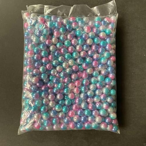 550/1000/4500/18000/50000 Stück 3–12 mm Farbverlauf bunte Kunstperlen, Acryl-Rocailles-Perlen für Armbänder, DIY-Schmuckherstellung-10#-0,4 cm 18000 Stück von CGRYREH