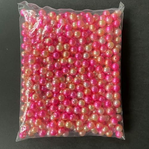 550/1000/4500/18000/50000 Stück 3–12 mm Farbverlauf bunte Kunstperlen, Acryl-Rocailles-Perlen für Armbänder, DIY-Schmuckherstellung-2#-0,4 cm 18000 Stück von CGRYREH