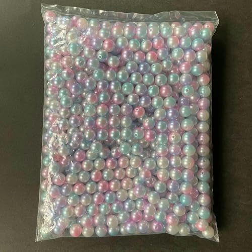 550/1000/4500/18000/50000 Stück 3–12 mm Farbverlauf bunte Kunstperlen, Acryl-Rocailles-Perlen für Armbänder, DIY-Schmuckherstellung-5#-0,4 cm 18000 Stück von CGRYREH