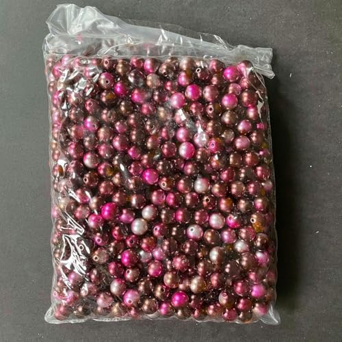 550/1000/4500/18000/50000 Stück 3–12 mm Farbverlauf bunte Kunstperlen, Acryl-Rocailles-Perlen für Armbänder, DIY-Schmuckherstellung-7#-0,4 cm 18000 Stück von CGRYREH