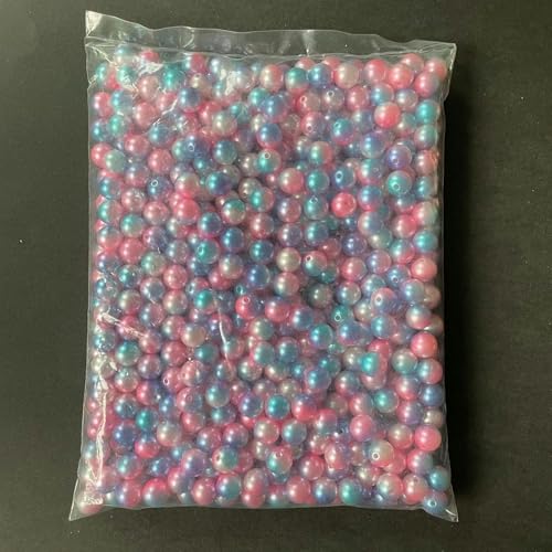 550/1000/4500/18000/50000 Stück 3–12 mm Farbverlauf bunte Kunstperlen, Acryl-Rocailles-Perlen für Armbänder, DIY-Schmuckherstellung-8#-0,4 cm 18000 Stück von CGRYREH