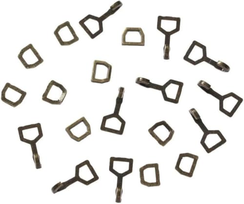 Knöpfe für Puppenkleider, Mini-Knöpfe, 10 Sets, 14 mm, Mini-Gürtelschnalle, Puppentaschen-Schnallen, DIY-Puppenknöpfe, Schuhzubehör, Bronze von CGRYREH