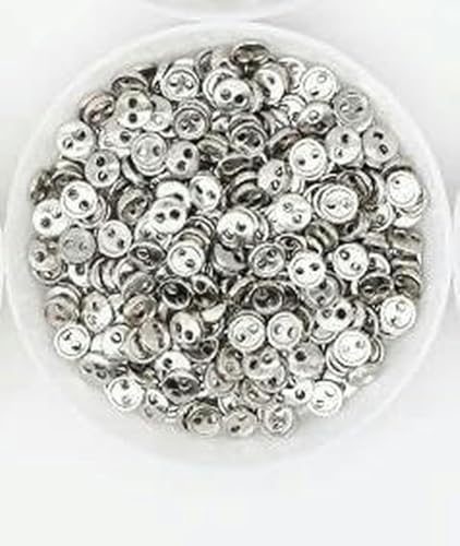 Knöpfe für Puppenkleider, Miniknöpfe, 30 Stück, Miniknöpfe 3–8 mm, für Puppenkleider, runde Schnallen, 2 Löcher, Scrapbooking-Knöpfe, Nähzubehör, Silber, 8 mm von CGRYREH