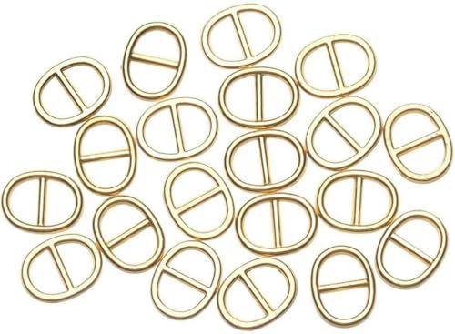 Knöpfe für Puppenkleidung, Mini-Knöpfe, 20 Stück, 6 x 6 mm, Mini-Knopf für DIY-Puppen, dreieckige Gürtelschnallen, Schnalle für Puppentaschen, Schuhe, Kleidungszubehör, Stil 3, Gold, Einheitsgröße von CGRYREH