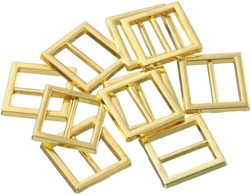 Puppenkleidungsknöpfe, Miniknöpfe, 20 Stück, Miniknöpfe, Gürtelschnalle, Puppenkleidungsknöpfe, Schuhschnalle für Puppentaschen, Kleidungszubehör, Gold, 1 von CGRYREH