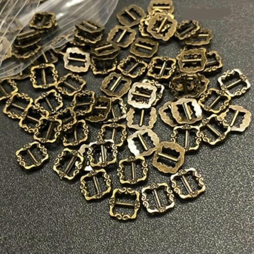 Puppentuchknöpfe, Miniknöpfe, 20 Stück, Mini-Puppenknöpfe, 7 mm, Gürtelschnalle für DIY-Puppentaschen, Schuhe, Kleidung, handgefertigte Kleidung, Nähzubehör, Bronze, 20 Stück von CGRYREH