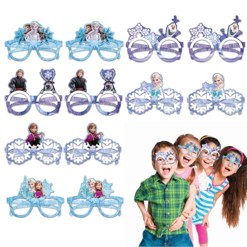 CGYADSY 12 Paar Party Brille, Frrozen Brille, lustig Papier Partybrille, Dekorations-Requisiten für Kinderpartys, LNeuheit Party ustige Partybrillen für Erwachsene, Jungen und Mädchen von CGYADSY