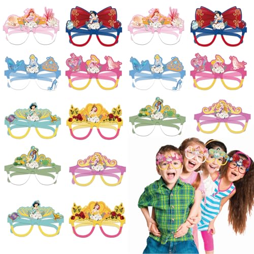 CGYADSY 16 Paar Party Brille, Brille, lustig Papier Partybrille, Dekorations-Requisiten für Kinderpartys, LNeuheit Party ustige Partybrillen für Erwachsene, Jungen und Mädchen von CGYADSY