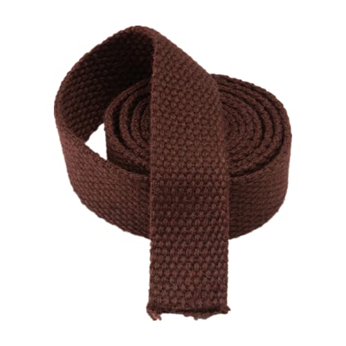 Bandwebe 50 mm Baumwoll-Gurtband for Taschen, Rucksackgürtel, Schrägband, 10 Yards/Lot(Brown,25MM) von CHAASDEOM