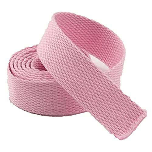 Bandwebe 50 mm Baumwoll-Gurtband for Taschen, Rucksackgürtel, Schrägband, 10 Yards/Lot(Pink,25MM) von CHAASDEOM