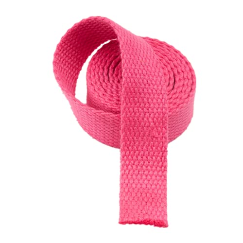 Bandwebe 50 mm Baumwoll-Gurtband for Taschen, Rucksackgürtel, Schrägband, 10 Yards/Lot(Rose,50MM) von CHAASDEOM