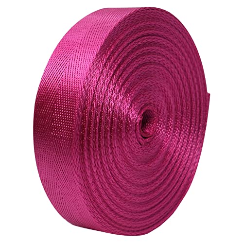 Bandwebe Gurtband, schweres Nylon-Gurtband for Taschen, Gepäck, Ladung, Polsterung(Rose,25MM x 10Yard) von CHAASDEOM