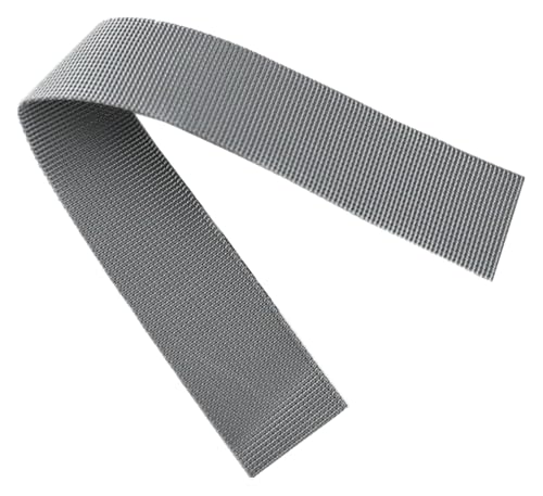 Bandwebe Nylon-Gurtband, Band, Gurtband, Hundehalsband, Rucksack, Rucksack, Gürtel, DIY-Bänder, Schrägband, 10 Yards/Lot(Gray,20MM) von CHAASDEOM