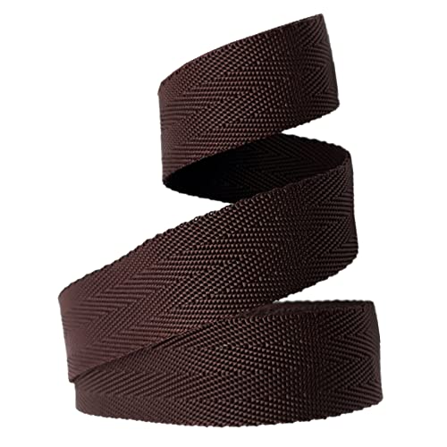 Bandwebe Polypropylen-Gurtband, 25 mm bis 38 mm breit(Coffee,25MM x 20Yards) von CHAASDEOM