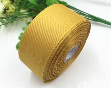 Geschenkverpackung mit Band. (5 Yards/Lot) 6/10/15/20/25/40mm 6-4cm 1-1/2" Ripsband Großhandel Geschenkpapier Weihnachtsdekoration Bänder(GOLD,10mm) von CHAKEUZND