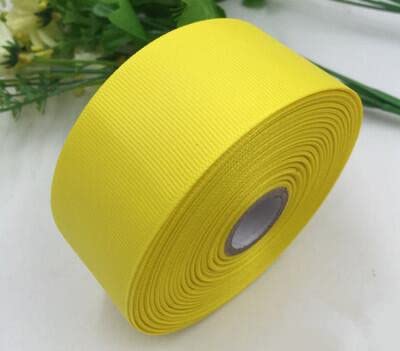 Geschenkverpackung mit Band. (5 Yards/Lot) 6/10/15/20/25/40mm 6-4cm 1-1/2" Ripsband Großhandel Geschenkpapier Weihnachtsdekoration Bänder(Giallo,6mm) von CHAKEUZND