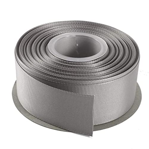 Geschenkverpackung mit Band. (5 Yards/Lot) 6/10/15/20/25/40mm 6-4cm 1-1/2" Ripsband Großhandel Geschenkpapier Weihnachtsdekoration Bänder(Gris,15mm) von CHAKEUZND