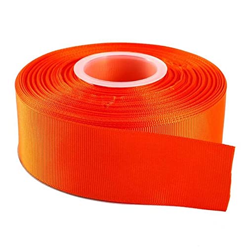 Geschenkverpackung mit Band. (5 Yards/Lot) 6/10/15/20/25/40mm 6-4cm 1-1/2" Ripsband Großhandel Geschenkpapier Weihnachtsdekoration Bänder(Oranje,15mm) von CHAKEUZND