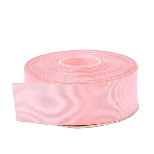 Geschenkverpackung mit Band. (5 Yards/Lot) 6/10/15/20/25/40mm 6-4cm 1-1/2" Ripsband Großhandel Geschenkpapier Weihnachtsdekoration Bänder(Roze,25mm) von CHAKEUZND