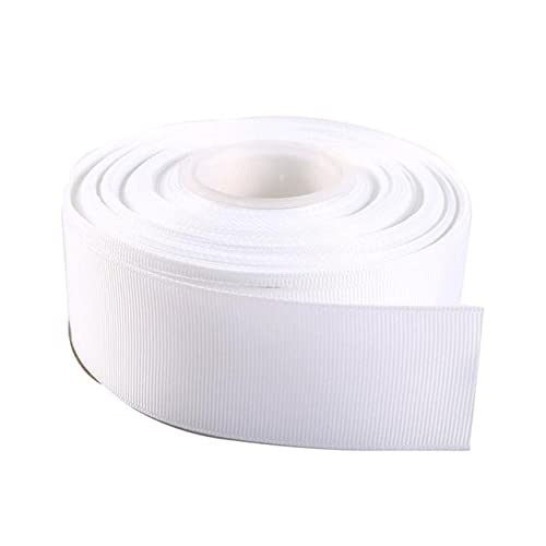 Geschenkverpackung mit Band. (5 Yards/Lot) 6/10/15/20/25/40mm 6-4cm 1-1/2" Ripsband Großhandel Geschenkpapier Weihnachtsdekoration Bänder(White,15mm) von CHAKEUZND