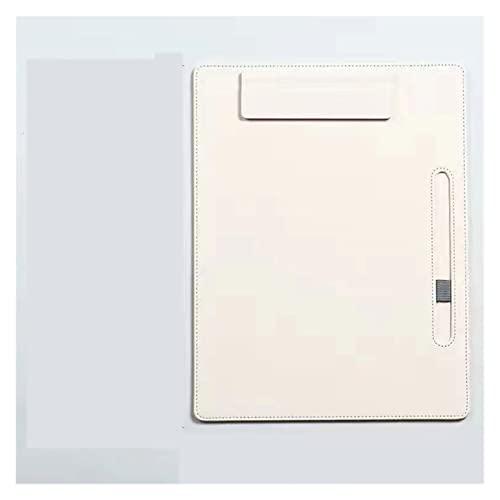 Hartkarton Schreibplatte Klemmbretter, A4 Business Pad Ordner Board Pad Board Spezial Clip Buch Schreibwaren Schreibblock Karton Unterschrift Kunststoff Ordner(Beige) von CHAKEUZND