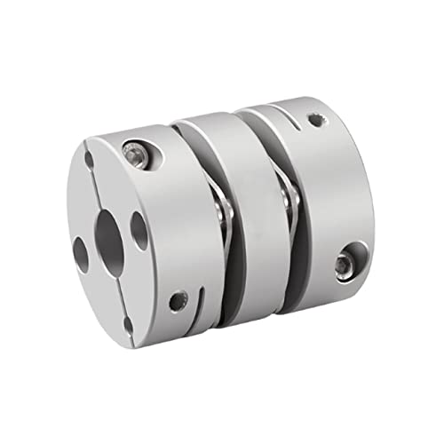 CHANCS Aluminiumlegierung Doppelmembranklammer Kupplung D26L30 10-12mm Motorwelle für Spindelschrittmotor von CHANCS