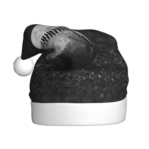 CHANGLEI Baseball-Weihnachtsmütze für Erwachsene, bedruckt, bequem, klassisch, Plüsch, Weihnachtsmannmütze für Weihnachten, festliche Party von CHANGLEI