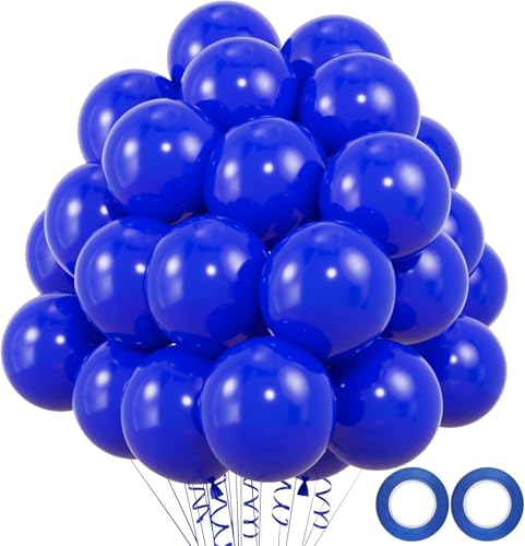 50 Stück Luftballons Saphirblau Ballons 12 Zoll Latexballon Royal Blau Partyballon Königlich Blau Ballons Geburtstag Dekoration Supplies Neujahrsdekoration von CHANGZHONG