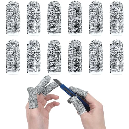 CHAOTEMAI 30 Stück Finger Sleeves Schnittfeste Fingerlinge StrickzubehöR Fingerschutz Bei Verletzung Fingerkuppenschutz Wiederverwendbar Fingerschutz Atmungsaktive Fingerkuppenschutz Hülsen von CHAOTEMAI