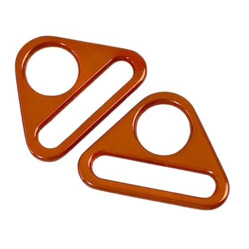 CHATROOM 10~50 Stücke 25 Mm Metallschnalle for Taschengurt Rucksack Gürtel Einsteller Verschluss Gurtband Anti-rutsch-Haken DIY Bekleidungszubehör(Orange,25mm-30Pcs) von CHATROOM