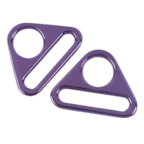 CHATROOM 10~50 Stücke 25 Mm Metallschnalle for Taschengurt Rucksack Gürtel Einsteller Verschluss Gurtband Anti-rutsch-Haken DIY Bekleidungszubehör(Purple,25mm-30Pcs) von CHATROOM