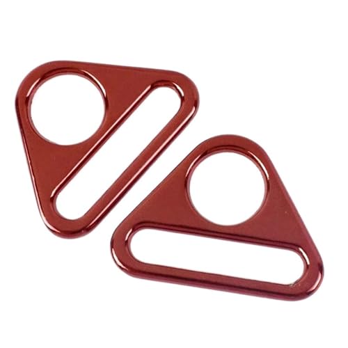 CHATROOM 10~50 Stücke 25 Mm Metallschnalle for Taschengurt Rucksack Gürtel Einsteller Verschluss Gurtband Anti-rutsch-Haken DIY Bekleidungszubehör(Red,25mm-30Pcs) von CHATROOM